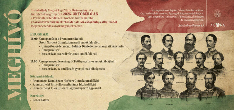 AZ ARADI VÉRTANÚK EMLÉKNAPJA AZ ARADI VÉRTANÚK EMLÉKNAPJA