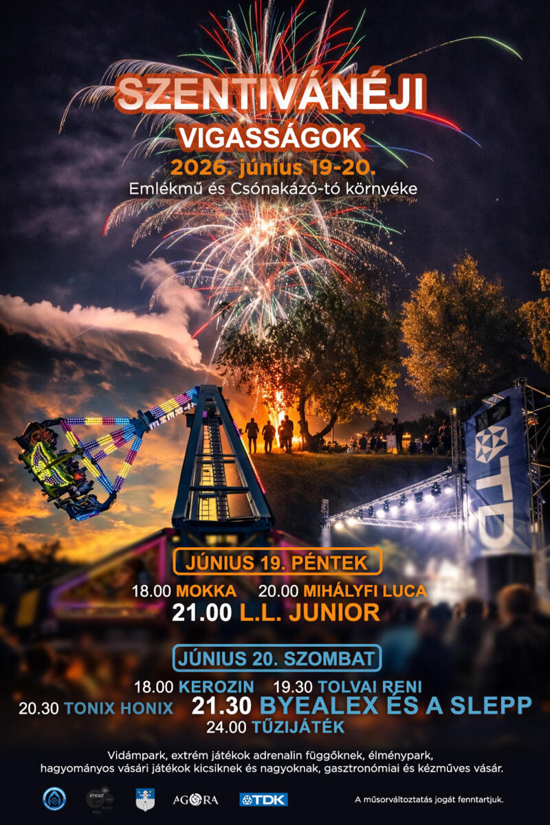 SZENTIVÁNÉJI VIGASSÁGOK 2026 SZENTIVÁNÉJI VIGASSÁGOK 2026