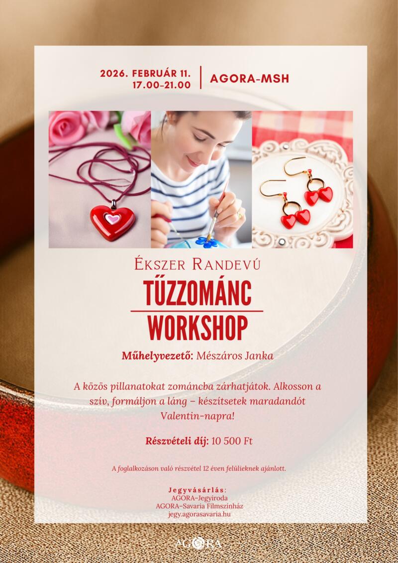 TŰZZOMÁNC WORKSHOP - ÉKSZER RANDEVÚ TŰZZOMÁNC WORKSHOP - ÉKSZER RANDEVÚ